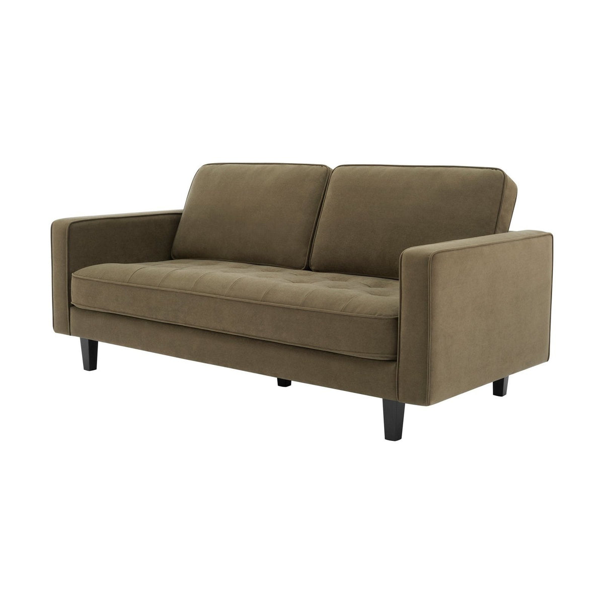 Feather & Black Sloane 3 Seater Sofa - Olive
