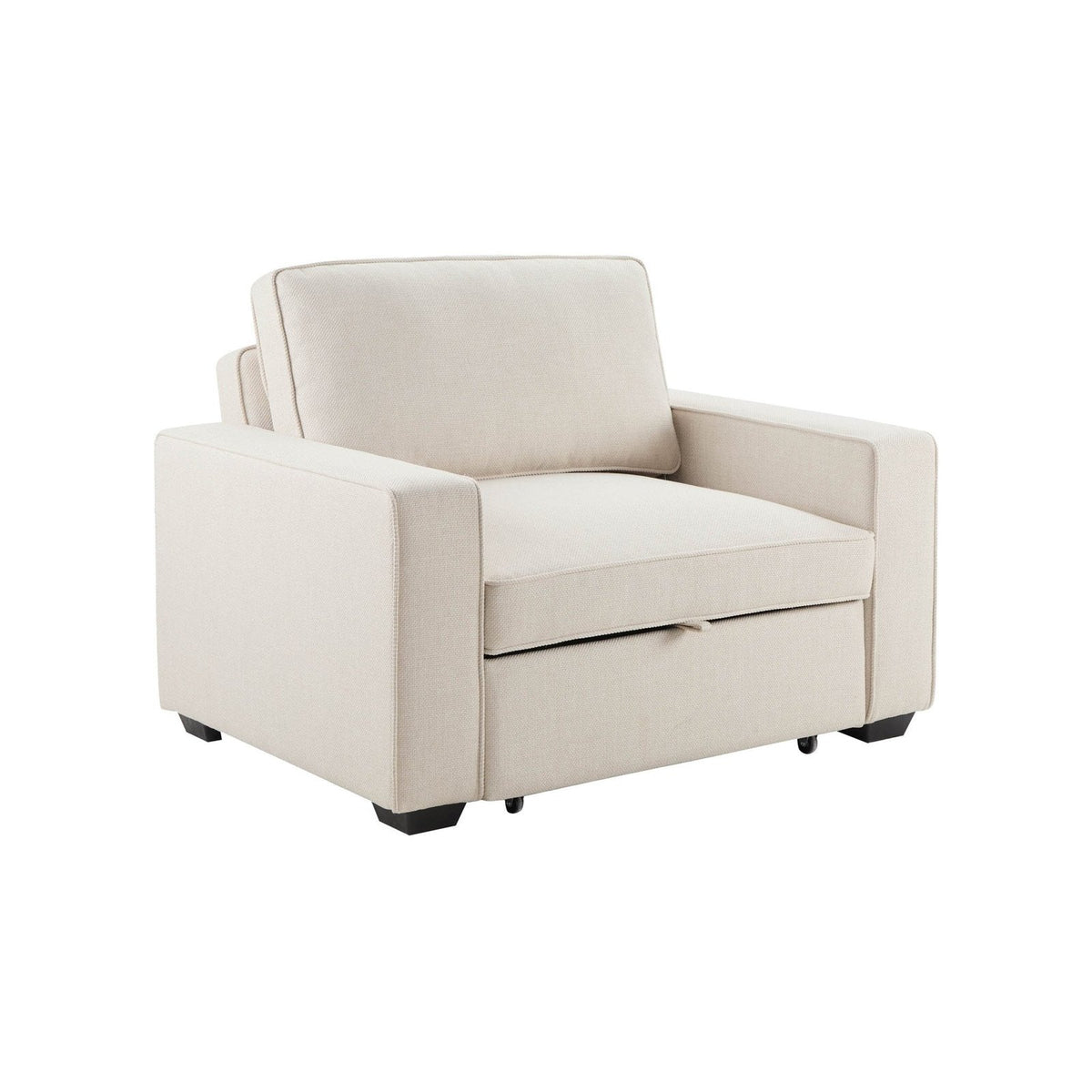 Feather & Black Soho Chair Bed - Beige