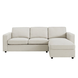 Feather & Black Soho Right Hand Storage Chaise Sofa - Natural