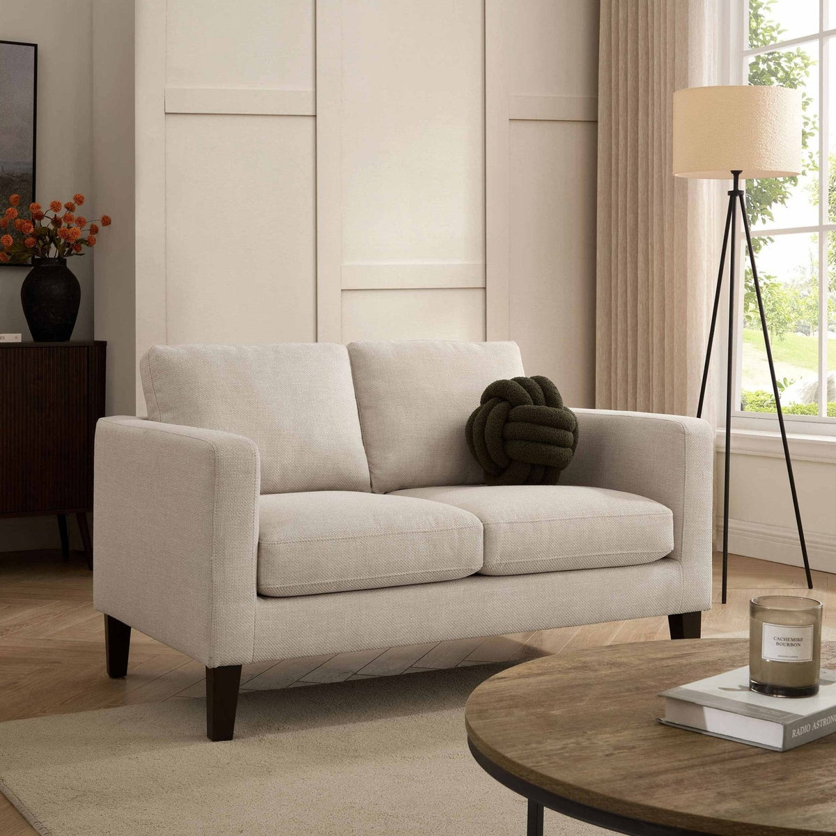 Feather & Black Soho Small 2 Seater Sofa - Beige