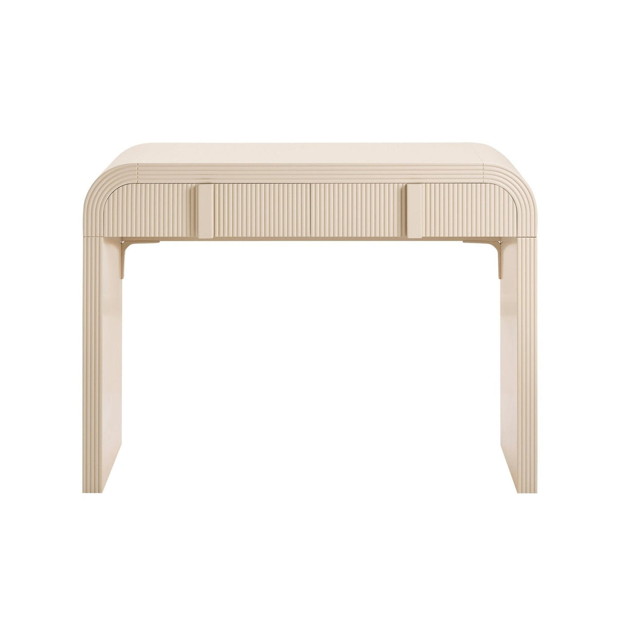 Feather & Black Susie Dressing Table with Drawers - Sand
