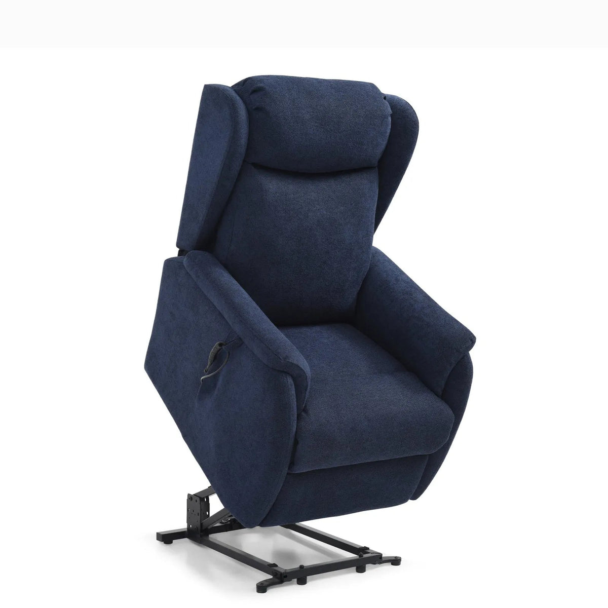 Finn Navy Fabric Dual Laura Ashley Motor Rise Recline Chair