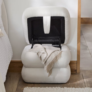 Fleur Ottoman Laura Ashley UK Footstool - Ivory