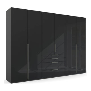 Frans 300cm Glass 6 Laura Ashley Door Wardrobe With Drawers