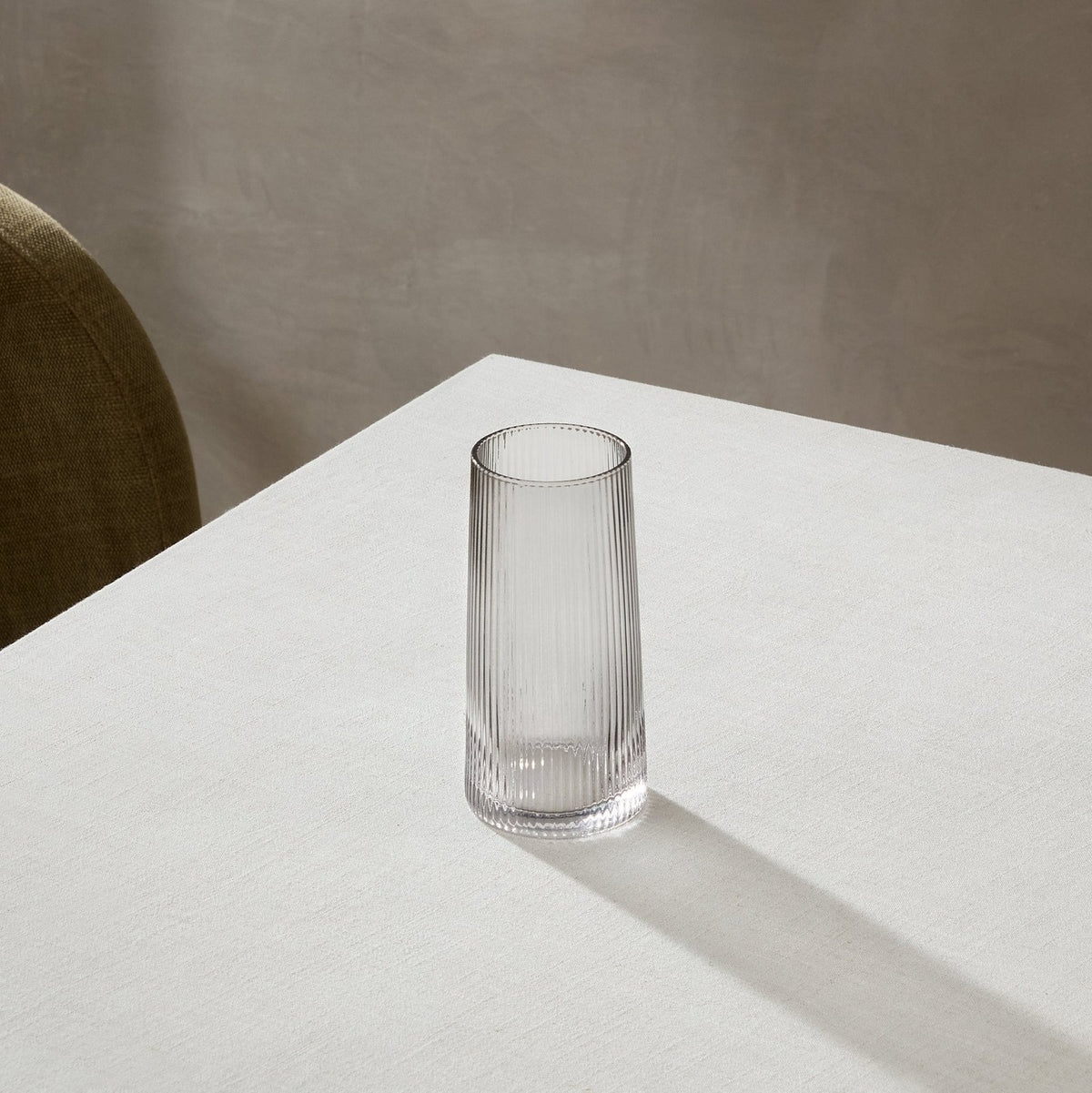 Gatsby Set of 4 Ripple Glass Highballs - Smoked – Feather & Black