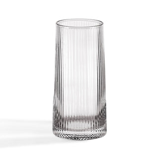 Gatsby Set of 4 Ripple Glass Highballs - Smoked – Feather & Black
