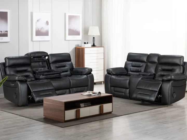 Genoa - 2 LauraAshley Seater - Leather Recliner
