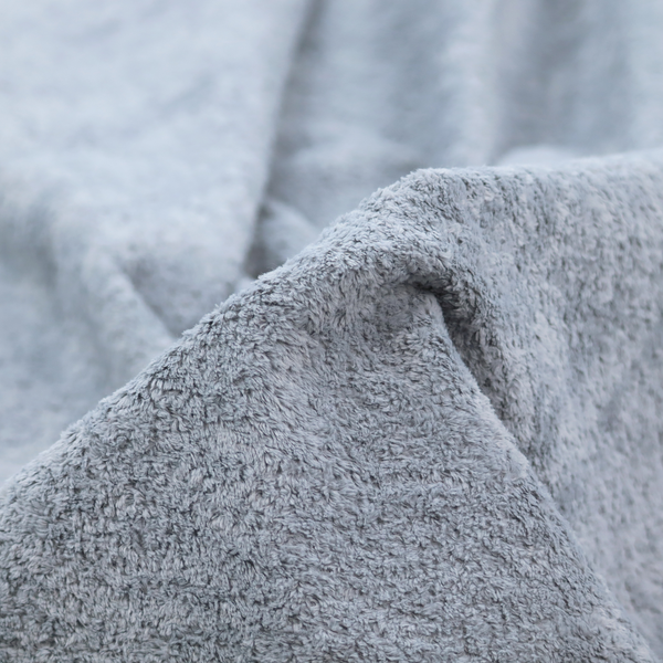Ghost Faux Fur Material Flint Silver Colour Fabric CTR-3056 – Laura Ashley