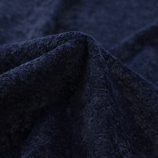 Ghost Faux Fur Material Laura Ashley Navy Blue Colour Fabric CTR-3054