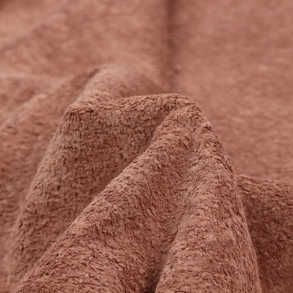 Ghost Faux Fur Material Laura Ashley Salmon Pink Colour Fabric CTR-3049