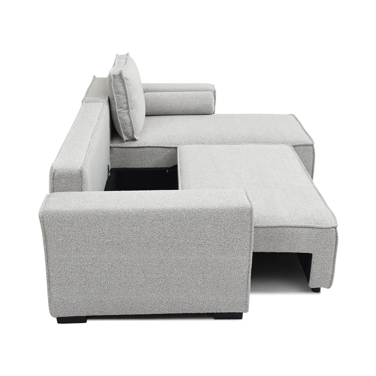 Halifax Natural Boucle Laura Ashley Fabric Corner Sofa Bed
