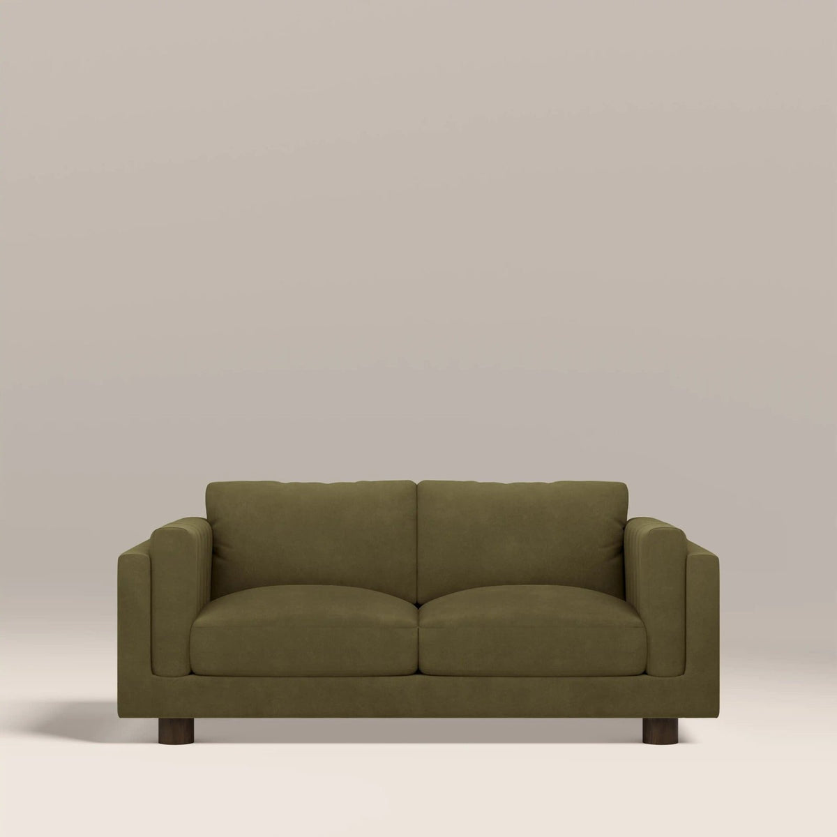 Halton 2 Seater Sofa | Moss Green Sustainable Mohair Velvet – Laura Ashley