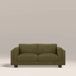 Halton 2 Seater Sofa | Moss Green Sustainable Mohair Velvet – Laura Ashley