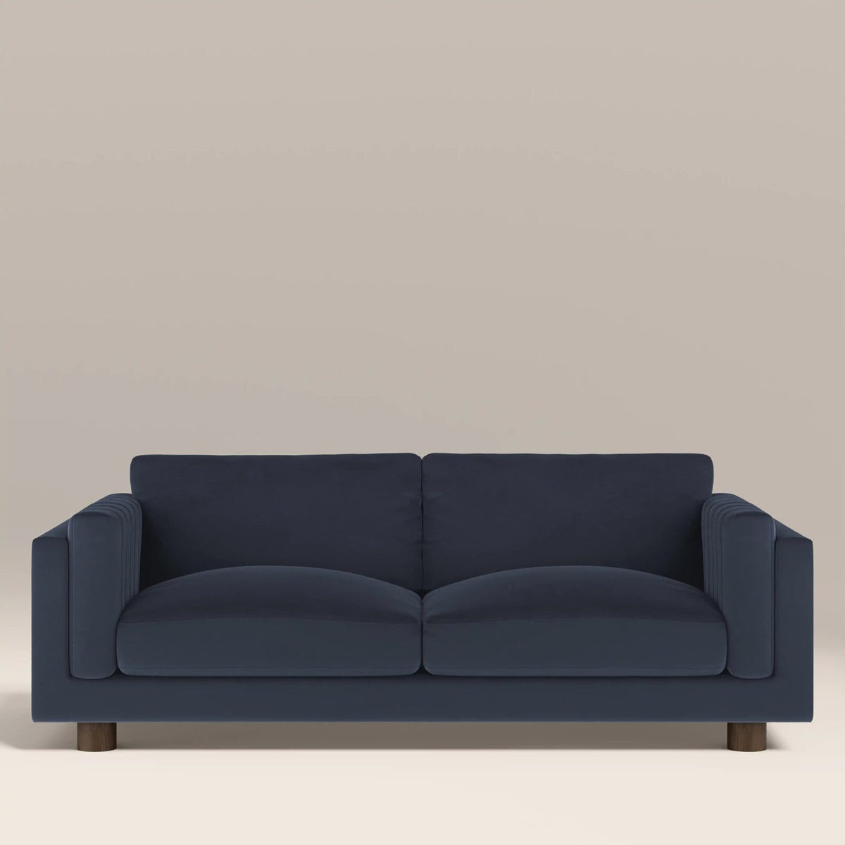 Halton 3 Seater Sofa | Dark Blue Sustainable Velvet – Laura Ashley