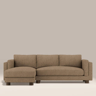 Halton Left Hand Chaise Laura Ashley Sofa | Speckled Cappuccino Boucle