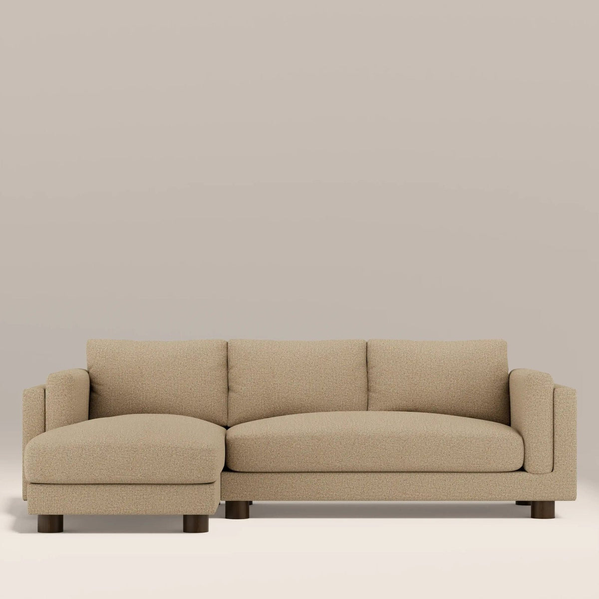 Halton Left Hand Chaise Sofa | Speckled Latte Boucle – Laura Ashley UK
