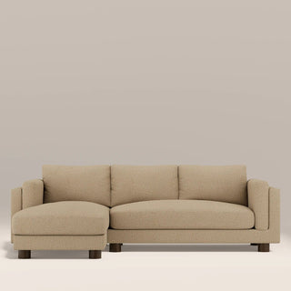 Halton Left Hand Chaise Sofa | Speckled Latte Boucle – Laura Ashley UK