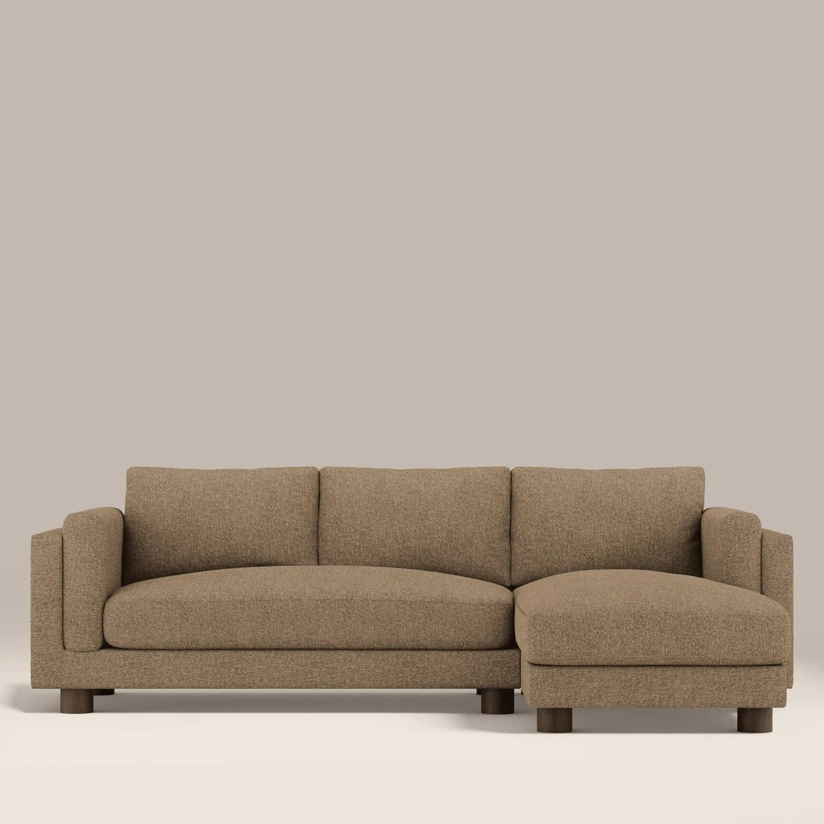 Halton Right Hand Chaise Sofa | Speckled Cappuccino Boucle – Laura Ashley