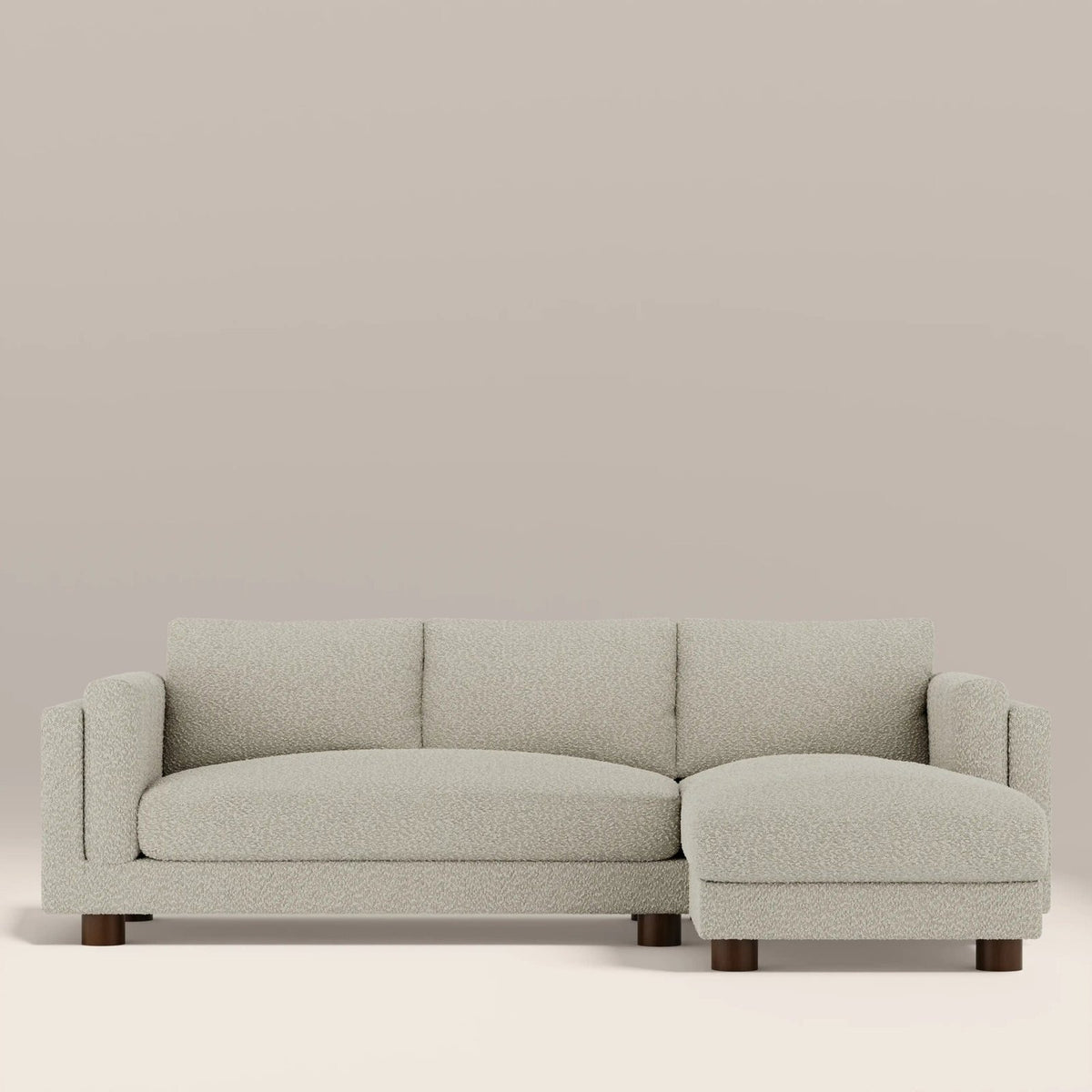 Halton Right Hand Chaise Sofa | Speckled Stone Sustainable Boucle – Laura Ashley