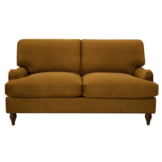 Hampshire 2 Seater Feather & Black Sofa - Muted Gold