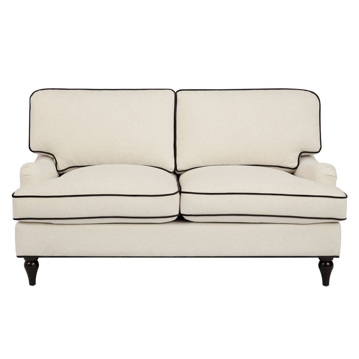Hampshire 2 Seater Sofa - Cream/Black – Black & Feather