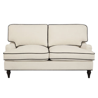 Hampshire 2 Seater Sofa - Cream/Black – Black & Feather