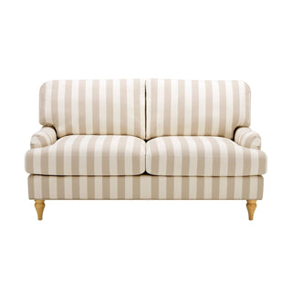 Hampshire 2 Seater Sofa - Natural Stripe – Feather & Black