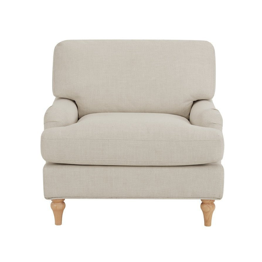 Hampshire Armchair Feather & Black - Beige