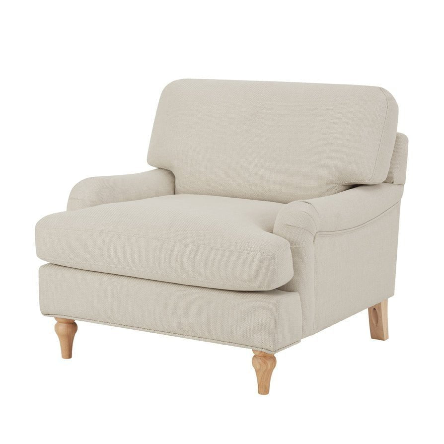 Hampshire Armchair Feather & Black - Beige