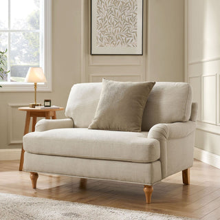 Hampshire Loveseat - Beige – Feather & Black