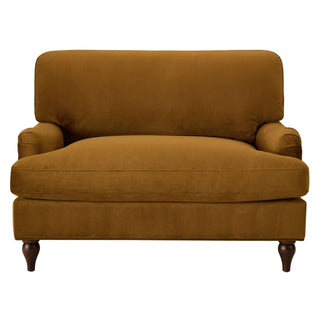 Hampshire Loveseat Black & Feather - Muted Gold