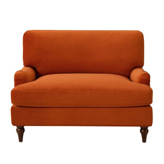 Hampshire Loveseat - Bright Orange – Black & Feather