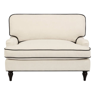 Hampshire Loveseat - Cream/Black – Black & Feather