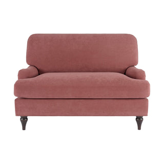 Hampshire Loveseat Feather & Black - Dusky Pink