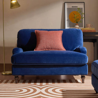 Hampshire Loveseat Feather & Black - Royal Blue