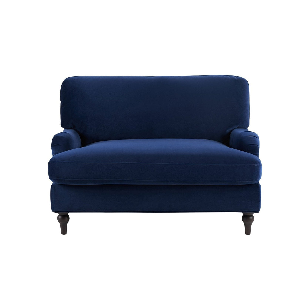Hampshire Loveseat Feather & Black - Royal Blue