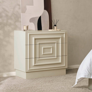 Harlow 3 Drawer Chest - Cream – Black & Feather