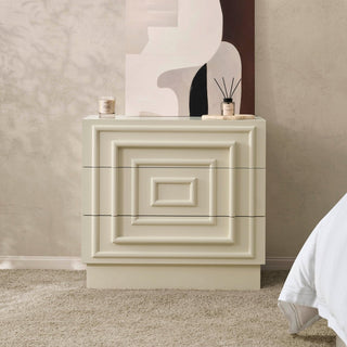 Harlow 3 Drawer Chest - Cream – Black & Feather