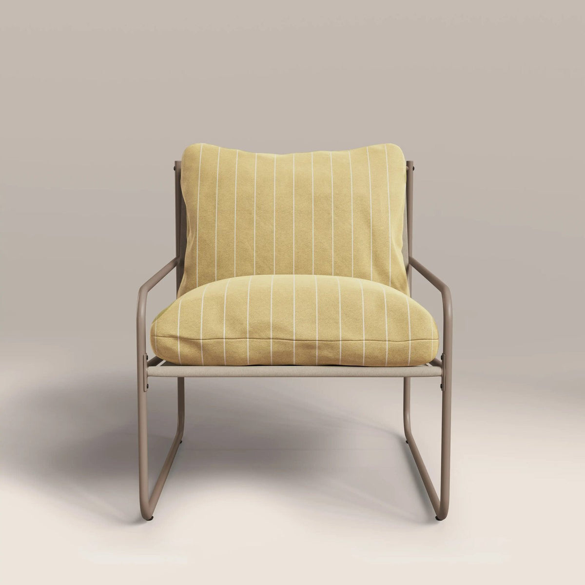 Harris Garden Armchair Set | Laura Ashley  Butter Yellow Stripe & Taupe