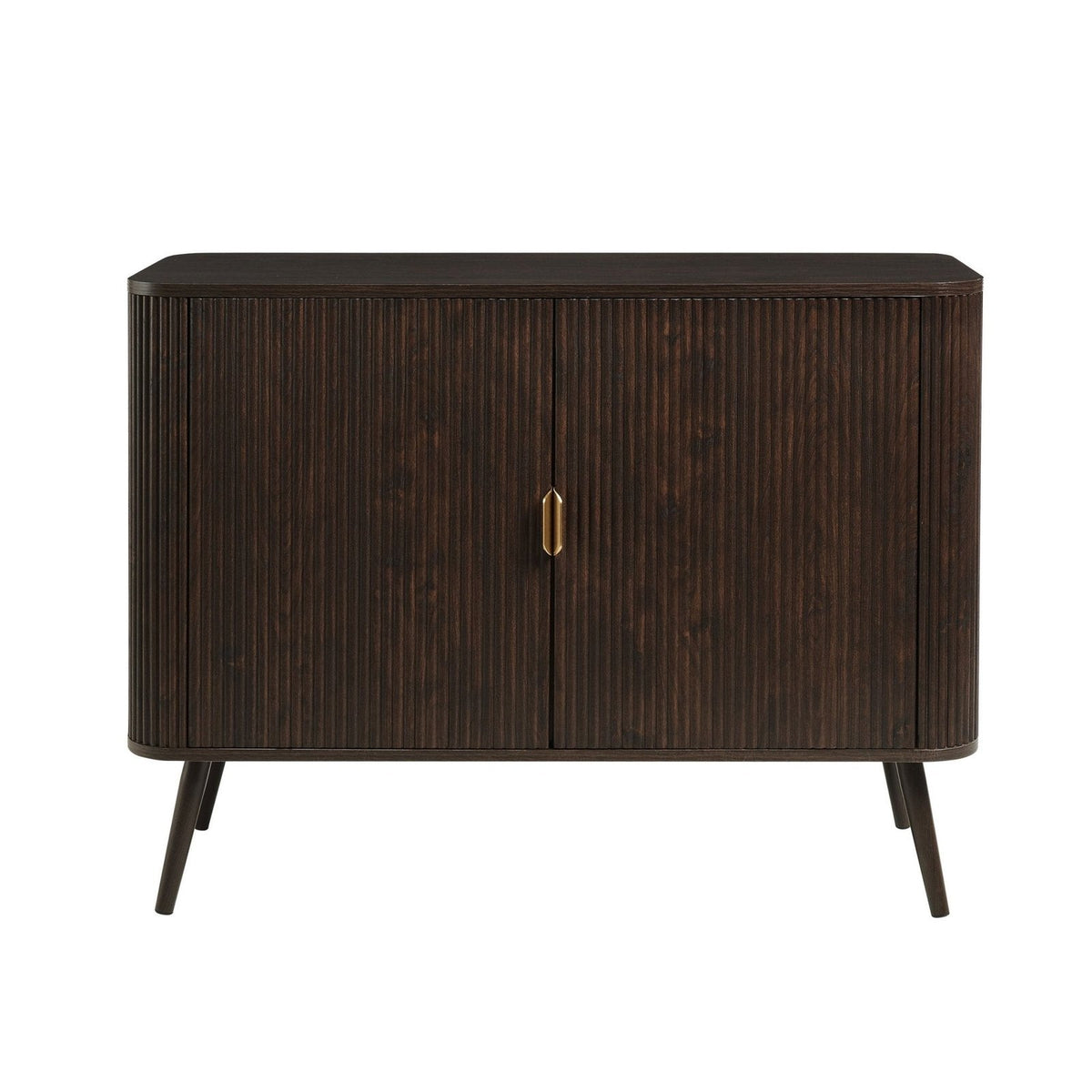 Hattie 2 Door Black & Feather Sideboard - Walnut