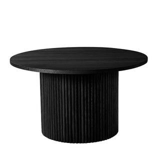 Hattie Round Pedestal Coffee Table - Black – Black & Feather