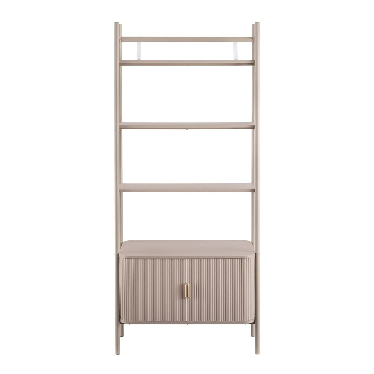 Hattie Shelving Feather & Black Unit - Taupe