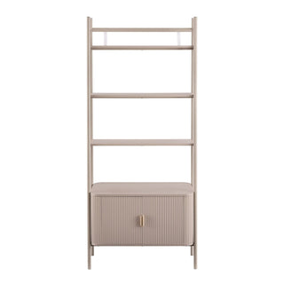 Hattie Shelving Feather & Black Unit - Taupe