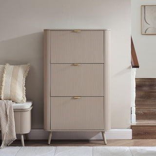 Hattie Shoe Cabinet - Taupe – Feather & Black
