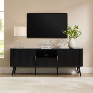 Hattie TV Unit for TVs up to 65" - Black – Feather & Black