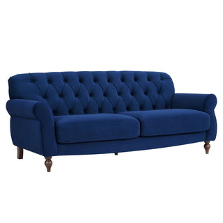 Hebden 3 Seater Sofa - Royal Blue – Black & Feather