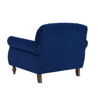 Hebden Armchair - Royal Blue – Black & Feather