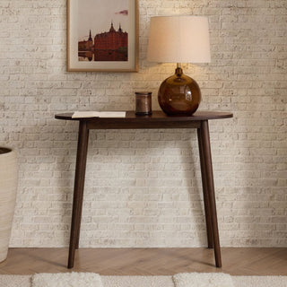 Heidi Oak Console Table - Walnut – Feather & Black