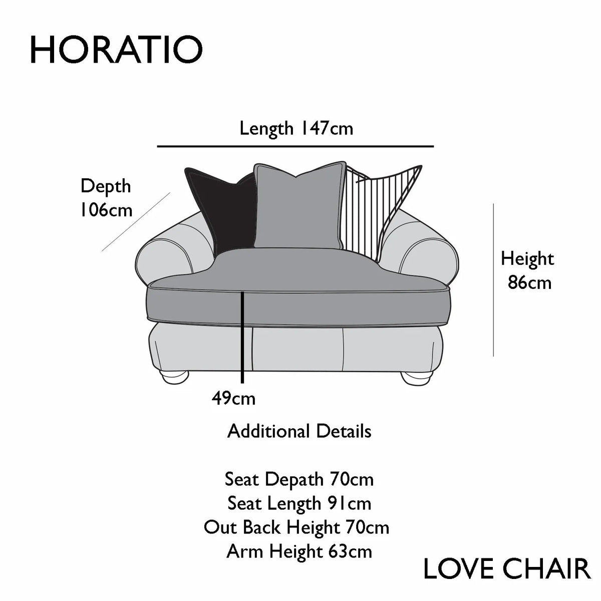 Horatio Brown Leather & Pablo Mole Fabric Sofa – Laura Ashley
