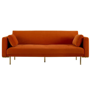 Hudson Click Clack Sofa Bed - Bright Orange – Feather & Black
